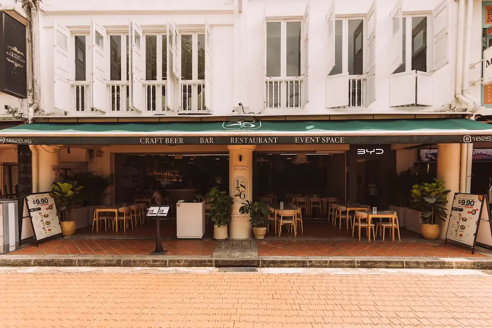 The three-storey 1826 Boat Quay heritage shophouse